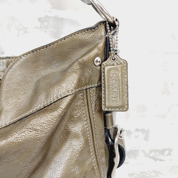 Coach Metallic Gold Shoulder Bag - Picture 3 of 13
